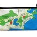 BRASIL MAP pencil case / Zipper pouch Clutch Souvenir from Rio and Salvador for man for woman for kids for school