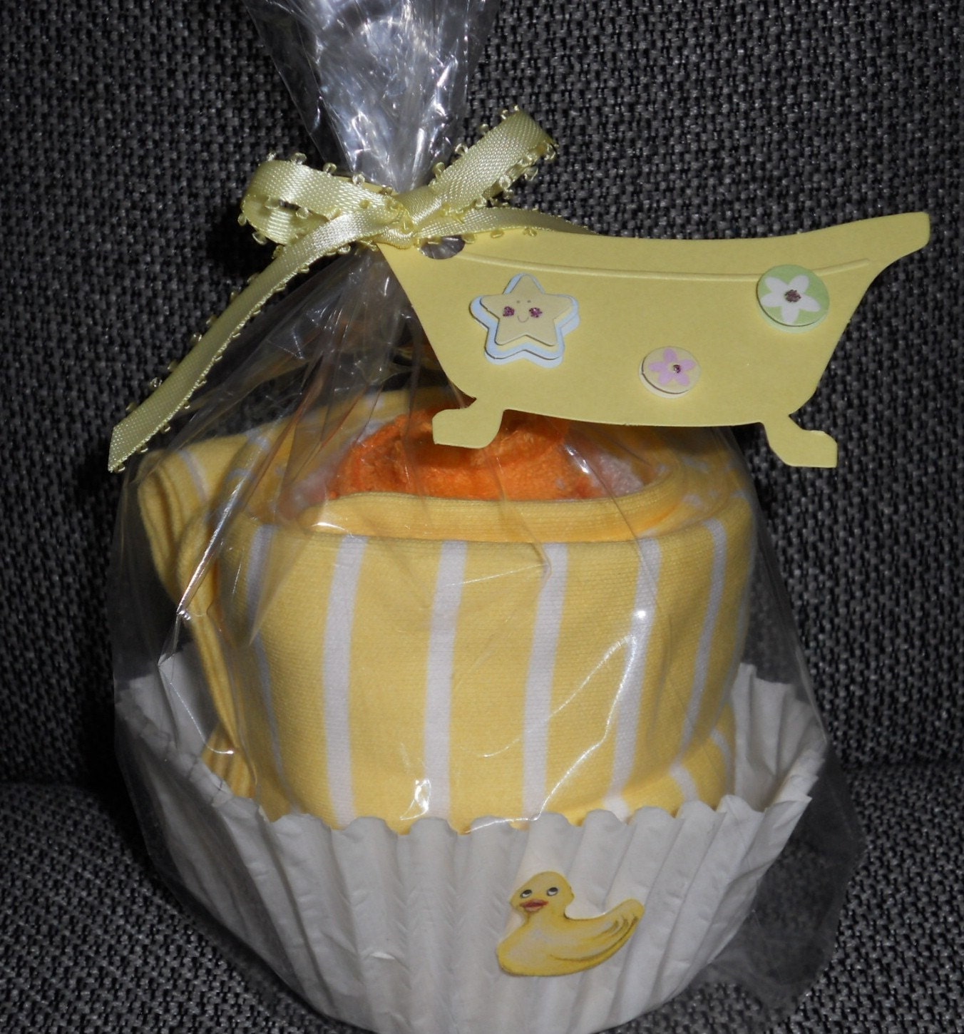 New Baby Burpcloth/Washcloth Cupcake  Add On