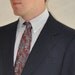 Men's Business Suit Navy Pin Striped 40R Vintage