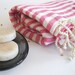 Traditional Turkish Towel: Peshtemal, Light and Thin Bath, Beach, Spa Towel, Pink