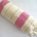 Turkish Bath Towel, Peshtemal, Beach, Spa, Yoga Towel, Sarong, 100% Cotton, DeepPink