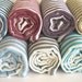 Turkish Bath Towel: Peshtemal, Light and Thin Bath, Beach, Spa Towel, Coral Color