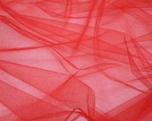 Tulle Illusion 108 Inch Wide Color Red 2 yards
