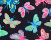 Three (3) yards - ON SALE - Twirl Flies in Bright Black by Me and My Sister for Moda Fabrics 22171 17  - quilting fabric - cotton fabric