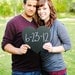Extra Large Chalk Board Heart Sign - 11.5 " (Ready to Ship)- Photography Prop or Decoration