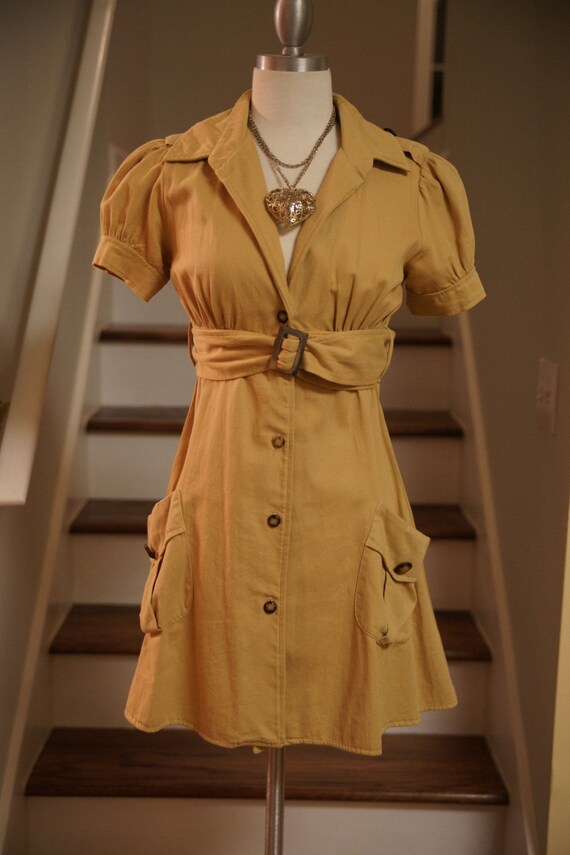 Adorable urban safari babydoll dress