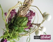 HOP CHARMING Hops Boutonniere Natural Branch and Moss QTY 1