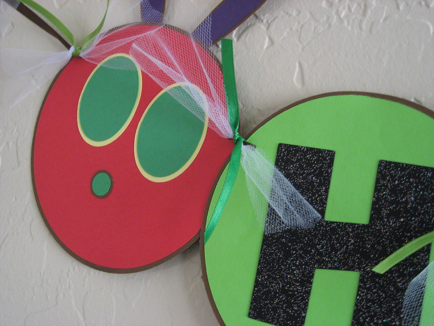 Cute caterpillar banner