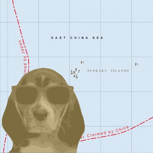 Dog Portrait Animal Print Vintage Map Retro Dog Art Beagle Print