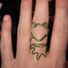 Wire Wrapped Kermit The Frog MADE to ORDER Adjustable Ring Medium