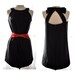 Breakfast at Tiffany's A-line Bow Dress in Black Raw Silk Made-to-Order by Anjou - Wedding, Party, Formal, Holiday