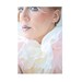 Petals Pierrot Collar in Pink and Creme Chiffon and Tulle Ruffles by Anjou for Wedding, Costume, Whimsy