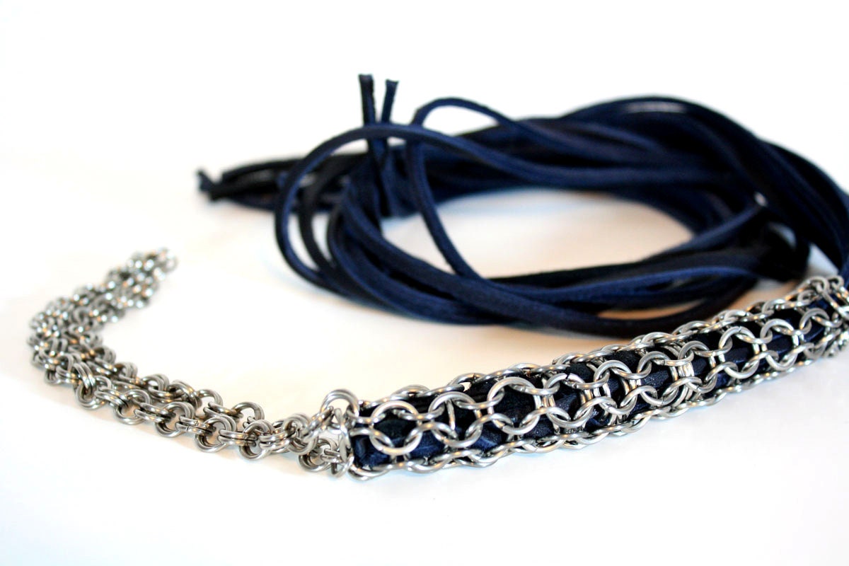 Chainmail Cat Of Nine Tails Flogger Whip