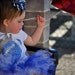 Team Spirit Boutique Style Tutu and Football Princess Tee - Blue, Silver/Grey and White - Newborn, Toddler, Youth