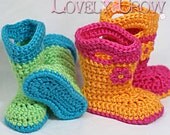 Boots Crochet Pattern   for TODDLER GOSHALOSH BOOTS digital