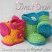 Baby Boots Crochet Patterns All 4 Patterns, one great deal. digital