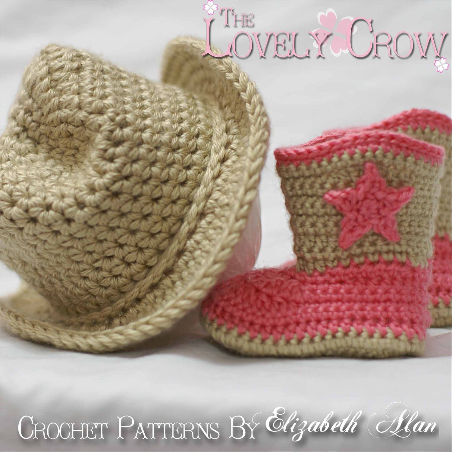 Cowboy Hat Cowboy Boots Crochet Patterns. Includes patterns for Boot Scoot'n Boots and Boot Scoot'n Cowboy Hat digital
