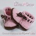 Baby Slippers Crochet Pattern for MY ANGEL BABY booties digital