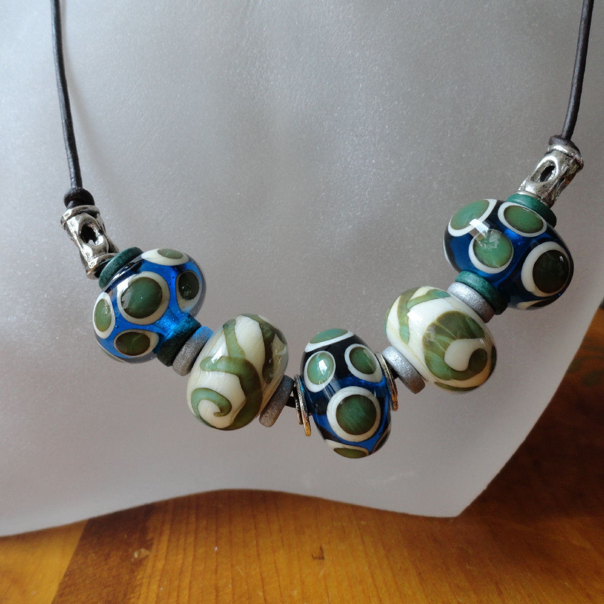 Handmade Artisan Lampwork Limpid Necklace