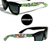 Sunglasses - Zombie Drive-Thru - Handpainted Custom Wayfarers