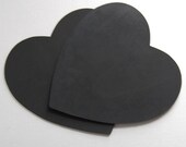 Two Large Chalkboard Hearts