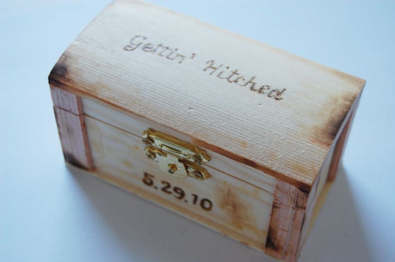 Shabby Chic Customized Ring Box - Ring Bearer