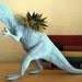 Sky Blue Dinosaur Planter - Modern Art Centerpiece ( 8 WEEK DELIVERY)