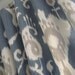 A Pair Of 50x90 Flat Panels On Clip Rings /Rod Pocket Draperies In Ikat Yacht Blue