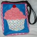3D YUMMY Cupcake Felt IPad Hipbag Purse made from Recycled Water Bottles