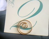 Gold Table Number Card Holders, Wedding Decorations, 7