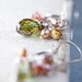 Sage Green Pearl Earrings muted pastel colors shabby chic