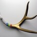 Gold Diamond Pattern Deer Antler