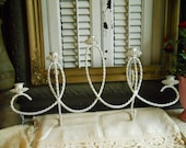 Vintage Twisted Metal 5 Candle Light Candelabra- Home Decor- Shabby Chic- Vintage- Paris Apartment Wall Hanging