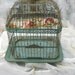 RESERVED or Nicole...Gorgeous Verdigris Hendryx Bird Cage- 1920's- 30's Beautiful Domed top, Beautifully Decorated Top Handle
