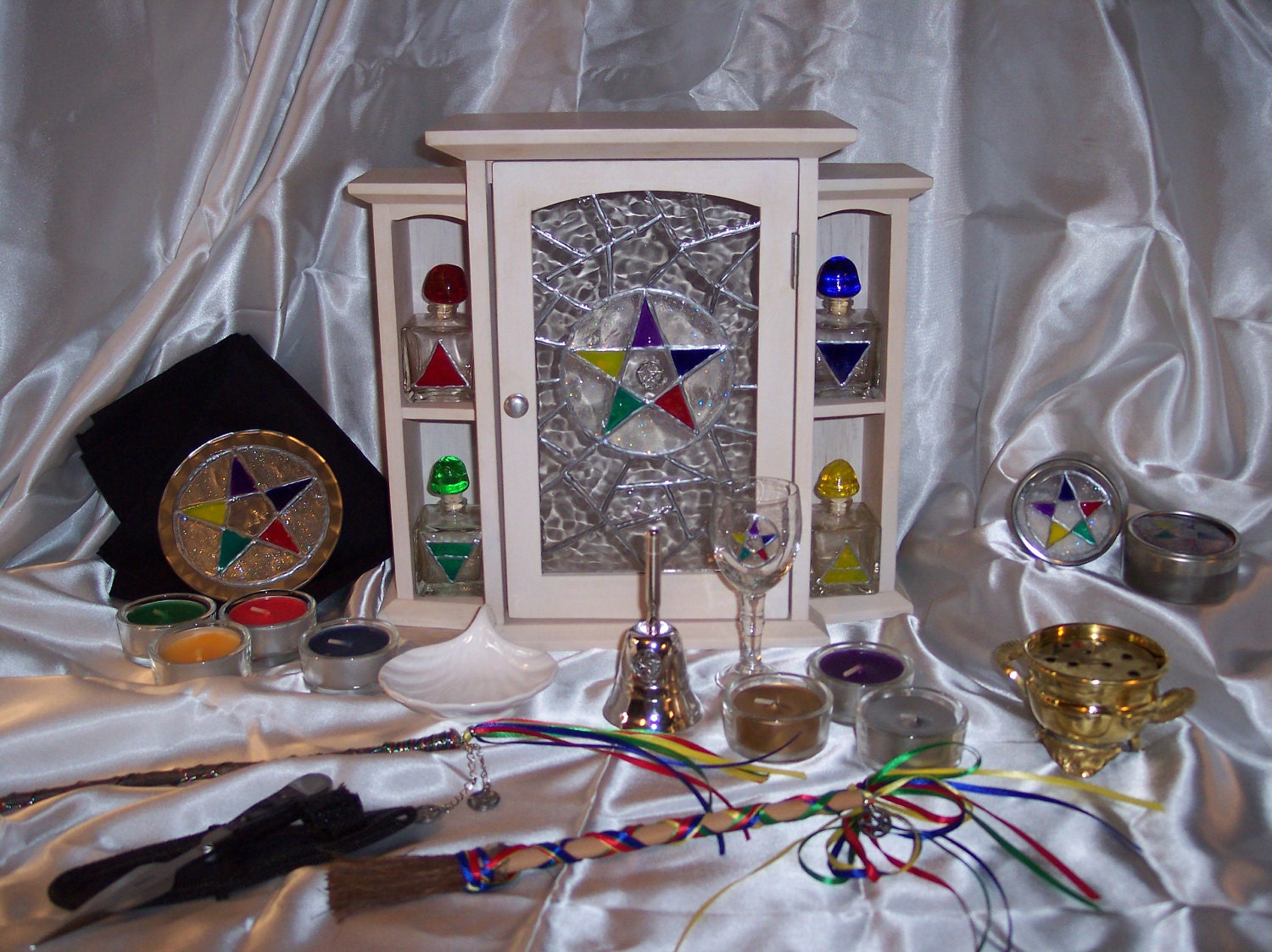 Elemental Elegance Altar Box / Cupboard Complete Altar Set - No.2902, S&H included