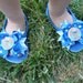 Bow Flip Flops -- Elmo inspired bow flip flops -- perfect for her birthday party