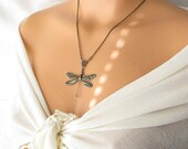 big dragonfly jewelry, dragonfly necklace, nature jewelry dragonfly pendant, insect jewelry animal bug