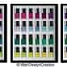 Pantone color Nail Polish 3 Prints set 8"X10"-With 3 Frames.