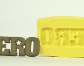 Hero word BG252 Flexible Silicone Mold/Mould for polymer clay, resin, pmc, candy, wax, soap, plaster, epoxy, low temp. metals