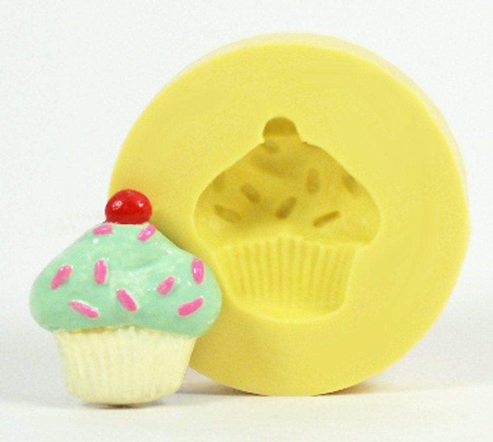 Cupcake SW105 - Flexible Silicone Mold - Crafts, Jewelry, Resin, PMC, Soap, Food, Scrapbooking, Polymer Clay, Push Mold