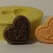 Chocolate Heart SW123 - Flexible Silicone Mold - Crafts, Jewelry, Resin, PMC, Soap, Food, Scrapbooking, Polymer Clay, Push Mold