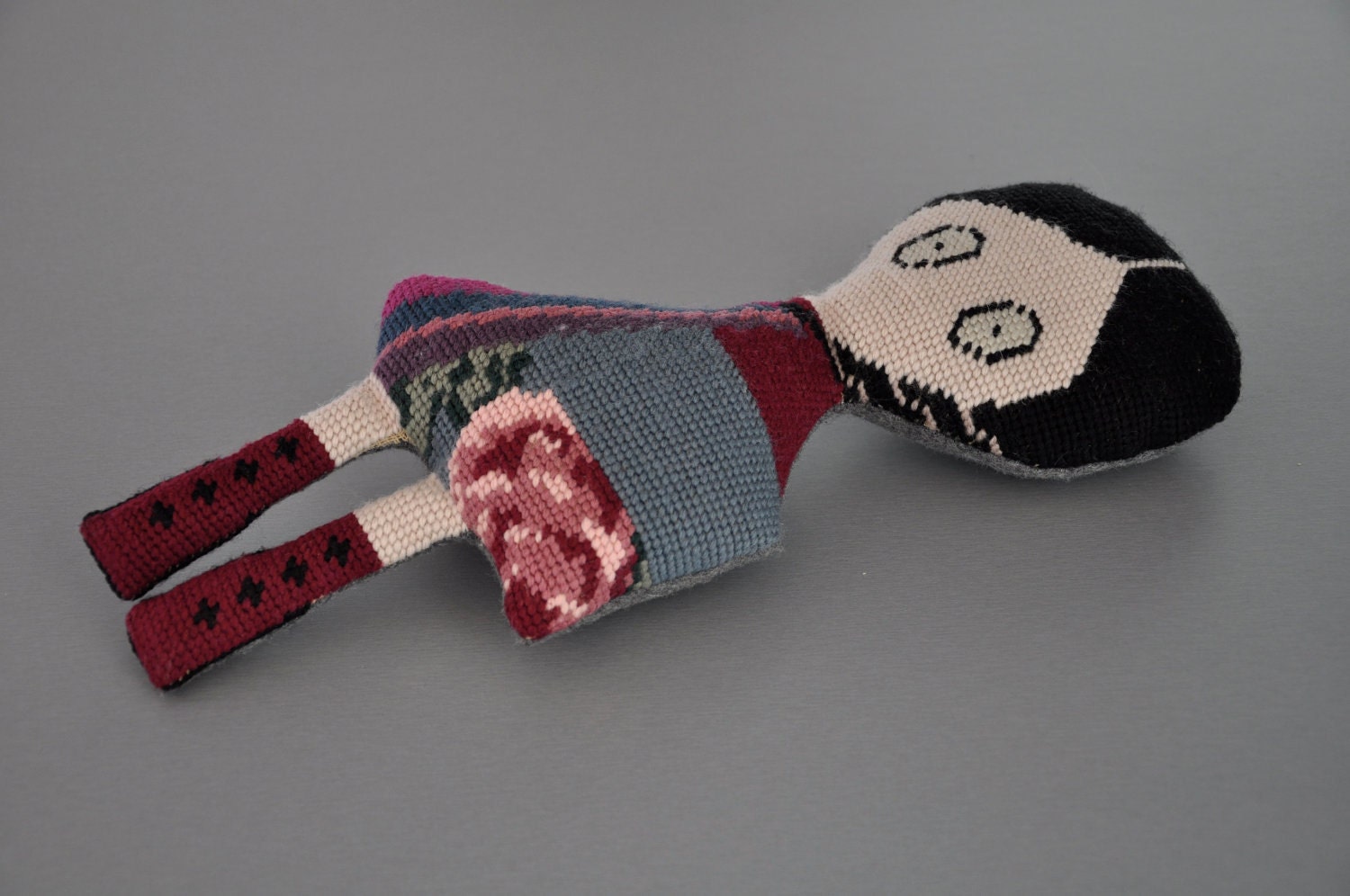 Manga&Polish Folk ART Doll Handmade, needlepoint