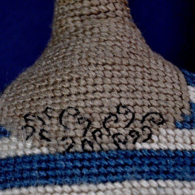 Strong Man / Handmade, needlepoint
