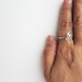 Small Leaf Silver Ring with Citrine