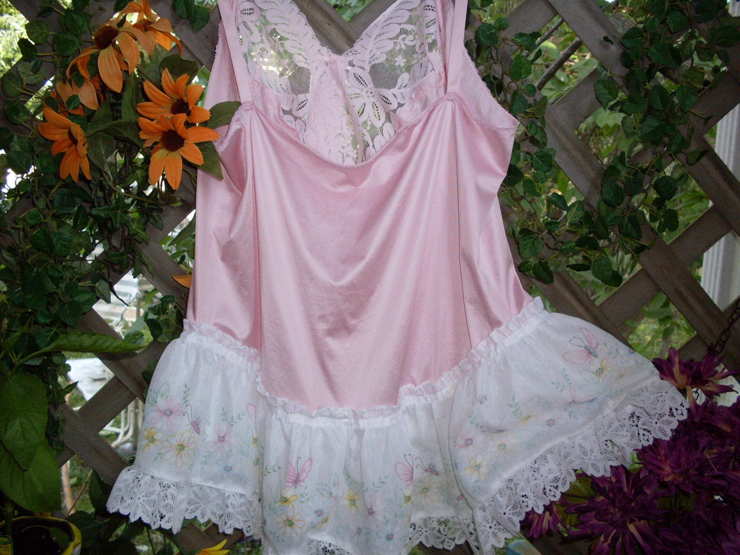 Boho bohemian gypsy cami upcycled gypsy pink