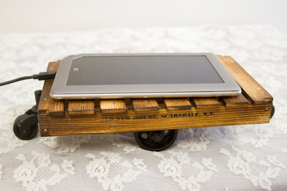 Larger Table-top Classic Mini Industrial Cart Made to Order
