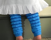Girl's Ruffle Leggings Size 1 to 6 Blue Belle Ruffle Leggings Other Colors Available