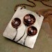 Mixed Metal Necklace with Copper Flowers - Riveted Cold Connections - Aluminum and Copper - Hand Stamped Jewelry Copper Necklace (104)