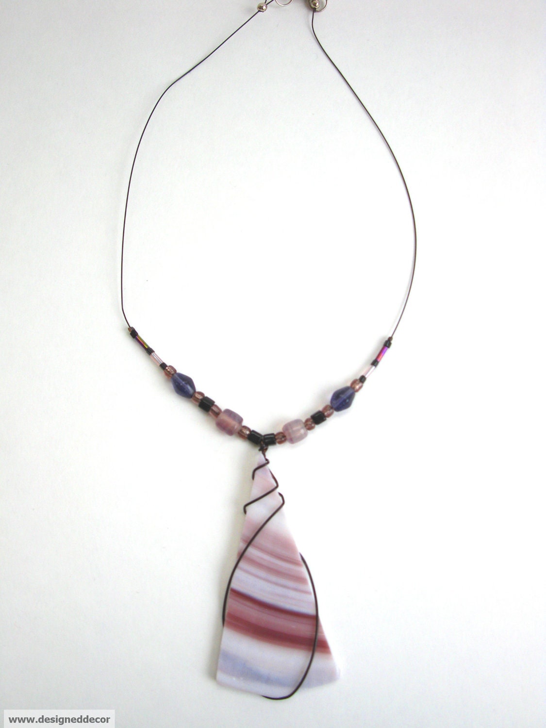 Stained Glass Pendant Necklace