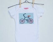 Baby Boy Onesie, Bicycle